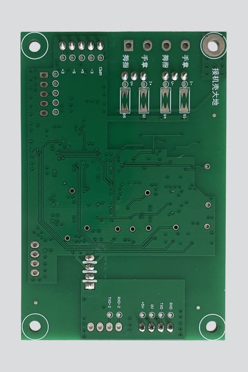 The back PCB of the iBodyinfo BCM-4P 4-electrode measurement module, showcasing its stable and reliable circuit tracing and high-quality craftsmanship.