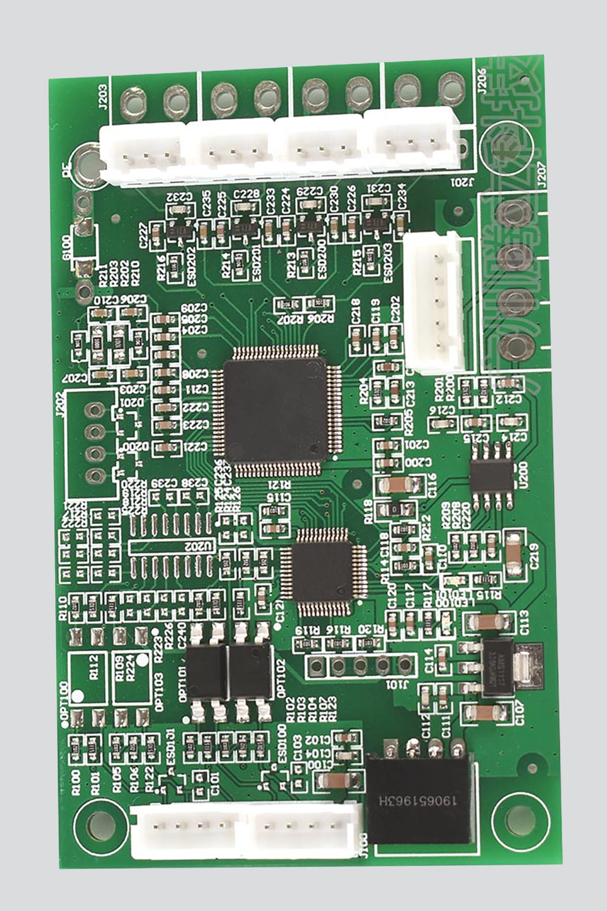 The Printed Circuit Board Assembly (PCBA) of the iBodyinfo BCM-H10 Body Composition Analyzer Core Module, showcasing its precision design for multi-frequency segmental BIA.